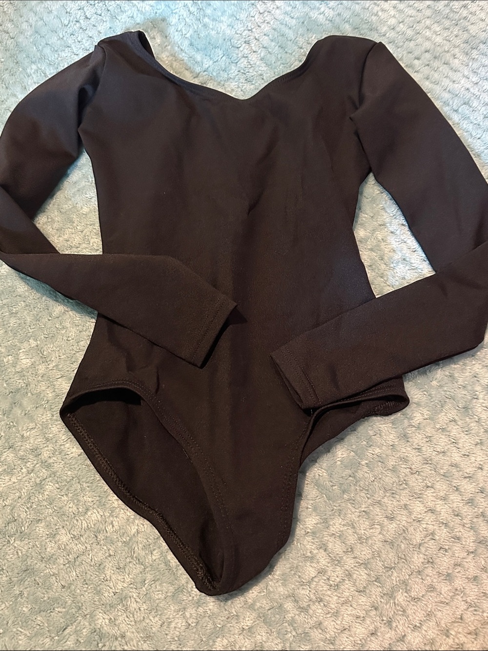 Capezio Kids Black Long-Sleeve One-Piece Leotard